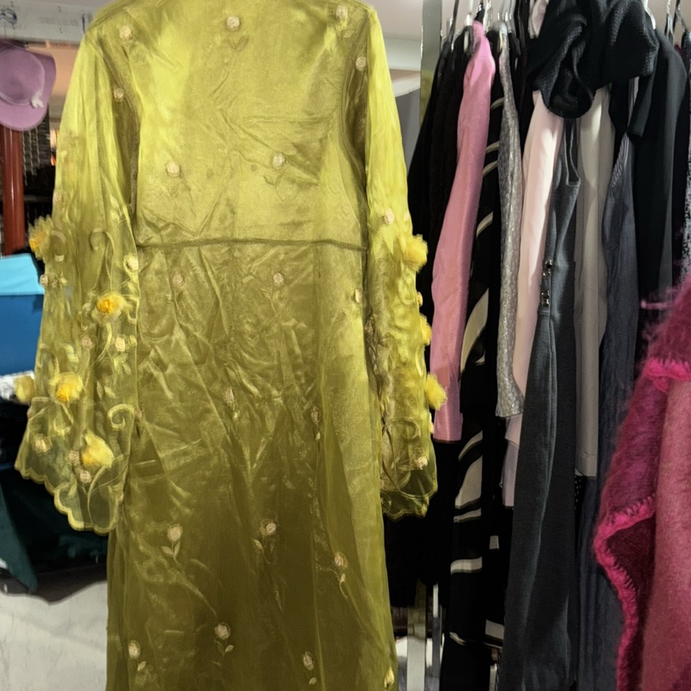 Asian Style Gold 2 Pc. Dress Suit - Picture 4 of 5